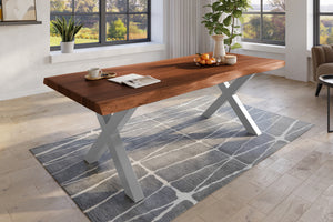 #nussbaumfarben #240x110 #x-gestellsilber