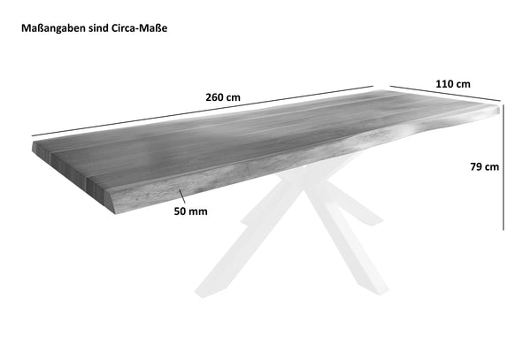 #nussbaumfarben #260x110 #spider-gestellsilber
