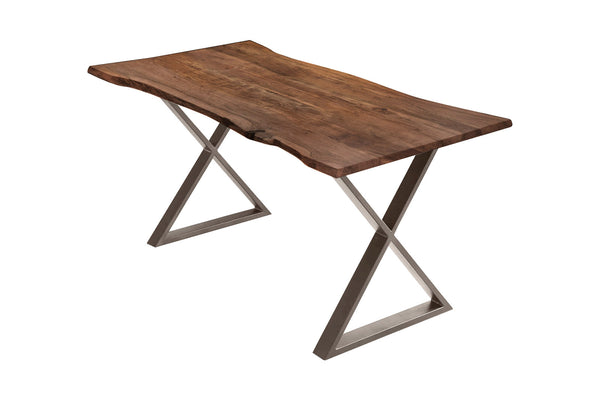 #nussbaumfarben #240x100 #x-gestelledelstahl