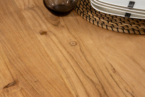 #akazienaturfarben #80x80 #säulen-gestellrundsilber