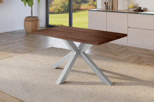 #holznussbaum-optik #120x80 #spider-gestellsilber