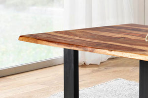 #sheeshamnaturfarben #140x80 #u-gestellschwarz