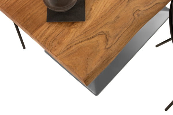 #akazienaturfarben #100x60 #säulen-gestellsilber