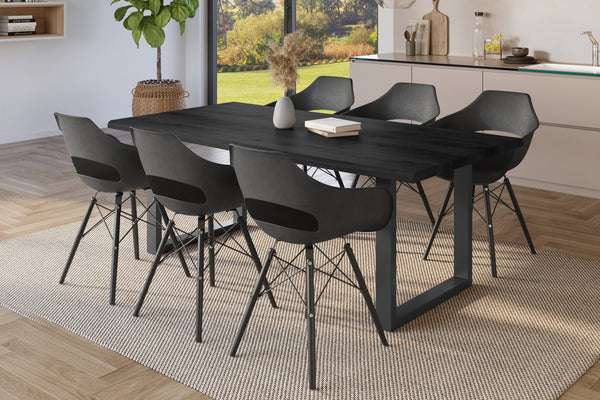 #holzgrau-optik #220x100 #u-gestellschwarz