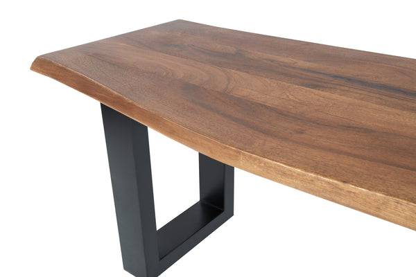 #nussbaumfarben #140cm #u-gestellschwarz