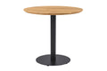 #akazienaturfarben #80x80 #säulen-gestellrundschwarz