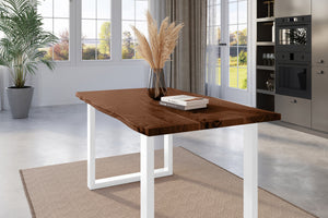 #nussbaumfarben #120x80 #u-gestellweiß