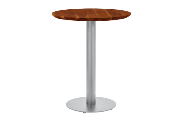 #akazienussbaumfarben #60x60 #säulen-gestellrundsilber