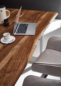 #nussbaumfarben #160x85 #u-gestellweiß
