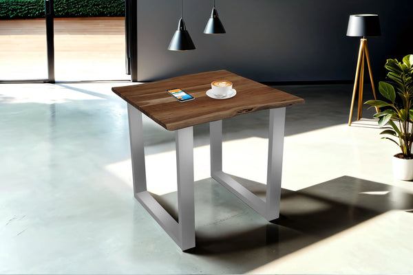 #nussbaumfarben #80x80 #u-gestellsilber