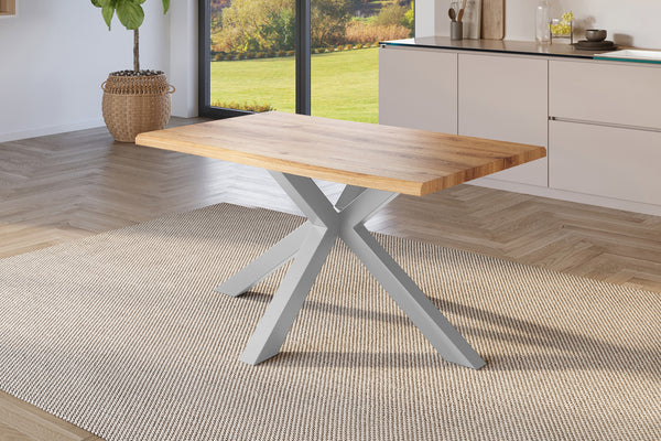 #holzwildeiche-optik #160x85 #spider-gestellsilber