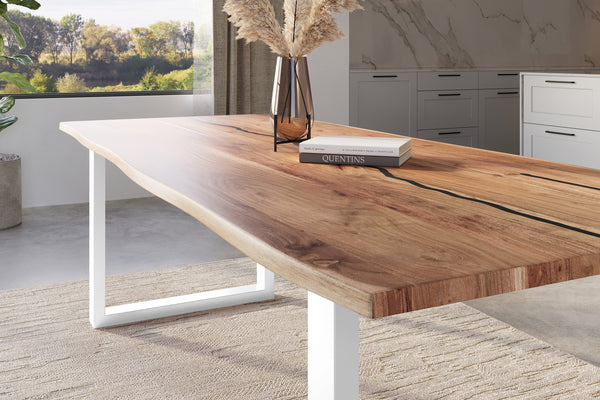#naturfarben #260x100 #u-gestellweiß
