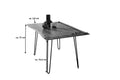 #nussbaumfarben #90x90 #hairpin-gestellsilber