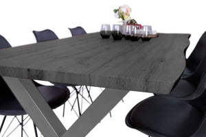 #graufarben #200x100 #x-gestellsilber