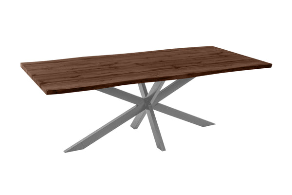 #nussbaumfarben #220x100 #spider-gestellsilber