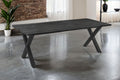 #graufarben #220x100 #x-gestellschwarz