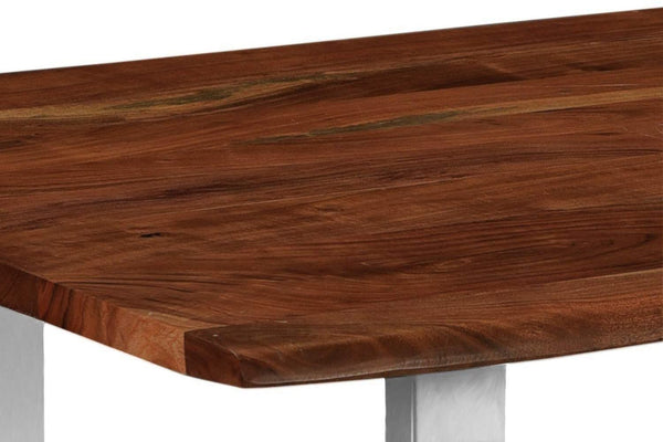 #nussbaumfarben #130x75 #u-gestellsilber