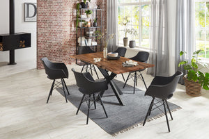 #nussbaumfarben #140x80 #spider-gestellschwarz
