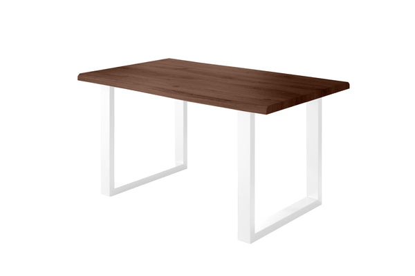 #holznussbaum-optik #140x80 #u-gestellweiß