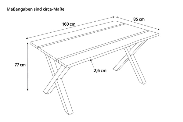 #160x85 #x-gestellschwarz