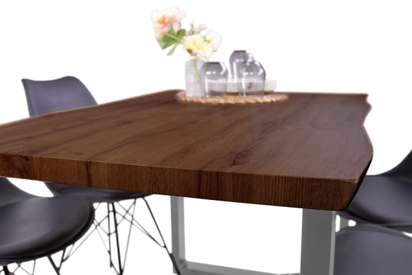 #nussbaumfarben #140x80 #u-gestellsilber