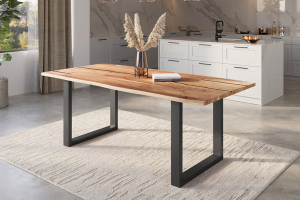 #naturfarben #220x100 #u-gestellschwarz