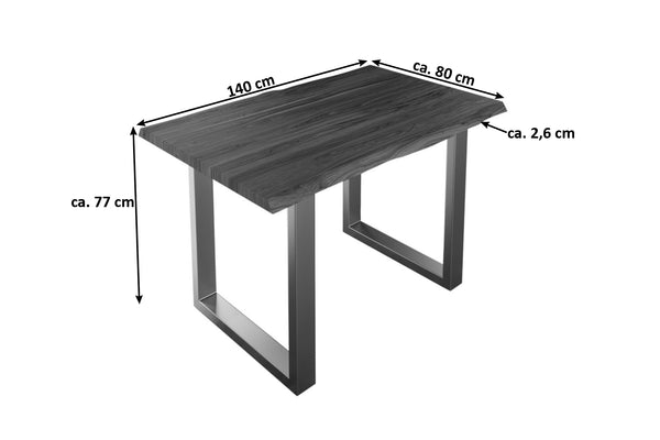 #nougatfarben #140x80 #u-gestellsilber