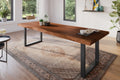 #akazienussbaumfarben #240x100 #u-gestellschwarz