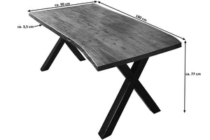 #naturfarben #180x90 #x-gestellsilber