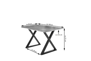 #naturfarben #140x80 #x-gestellschwarz
