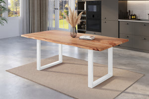 #naturfarben #200x100 #u-gestellweiß