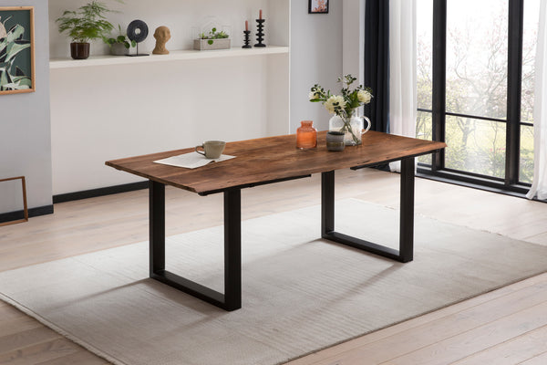 #nussbaumfarben #120(200)x90 #u-gestellschwarz