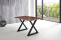 #nussbaumfarben #140x80 #x-gestellschwarz