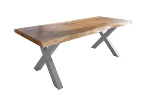 #naturfarben #220x110 #x-gestellsilber