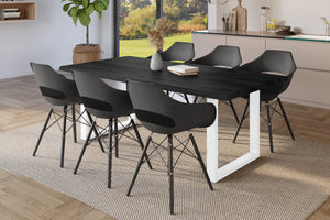 #holzgrau-optik #220x100 #u-gestellweiß