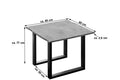 #stonefarben #80x80 #u-gestellschwarz