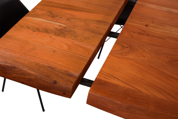 #nussbaumfarben #140(220)x90 #u-gestellsilber