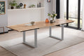 #naturfarben #180(280)x90 #u-gestellsilber