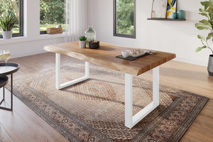 #akazienaturfarben #160x85 #u-gestellweiß