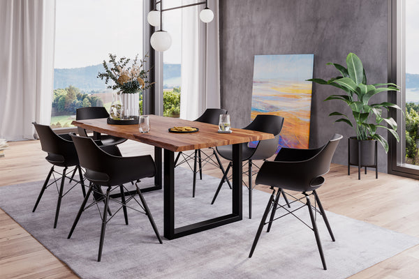 #sheeshamteakfarben #160x85 #u-gestellschwarz