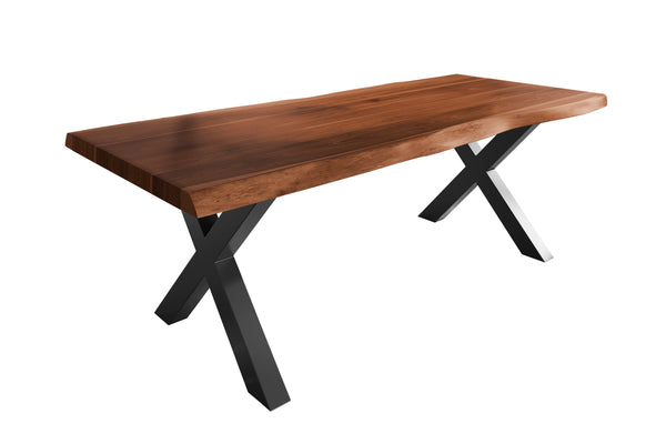 #nussbaumfarben #240x110 #x-gestellschwarz