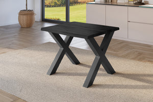 #holzgrau-optik #80x80 #x-gestellschwarz