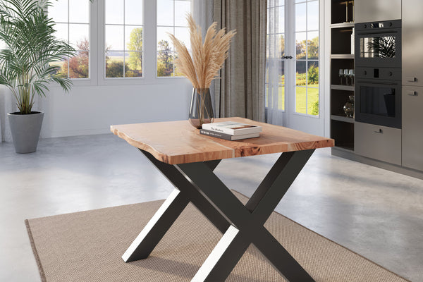 #naturfarben #80x80 #x-gestellschwarz