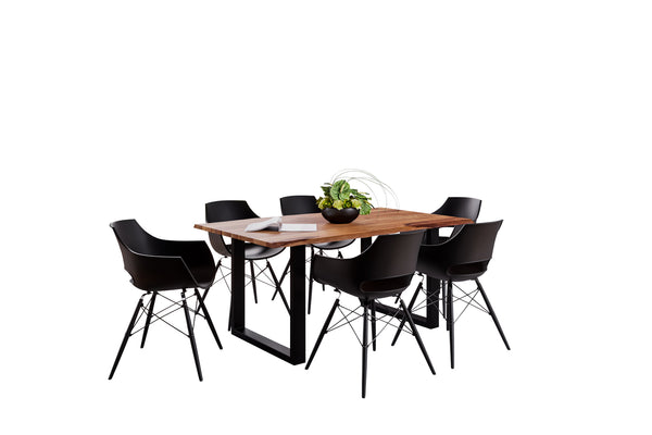 #teakfarben #120x80 #u-gestellschwarz