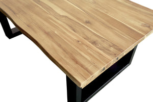 #akazienaturfarben #115x65 #u-gestellschwarz