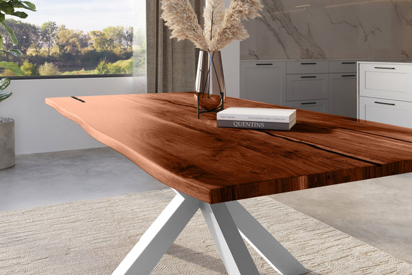 #nussbaumfarben #240x100 #spider-gestellsilber