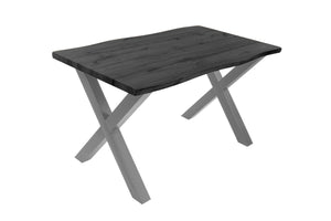#graufarben #140x80 #x-gestellsilber