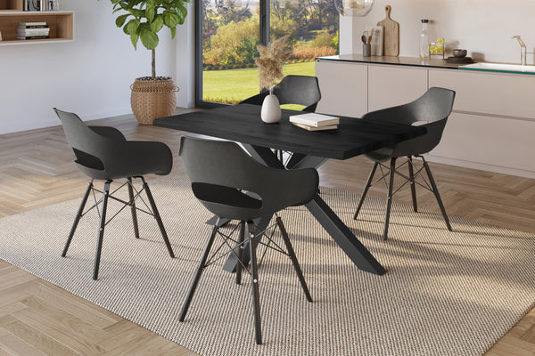 #holzgrau-optik #120x80 #spider-gestellschwarz