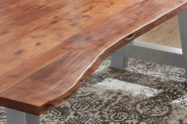 #nussbaumfarben #180x90 #a-gestellsilber