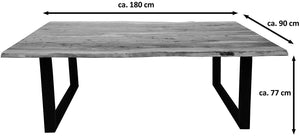 #naturfarben #180x90 #u-gestellschwarz